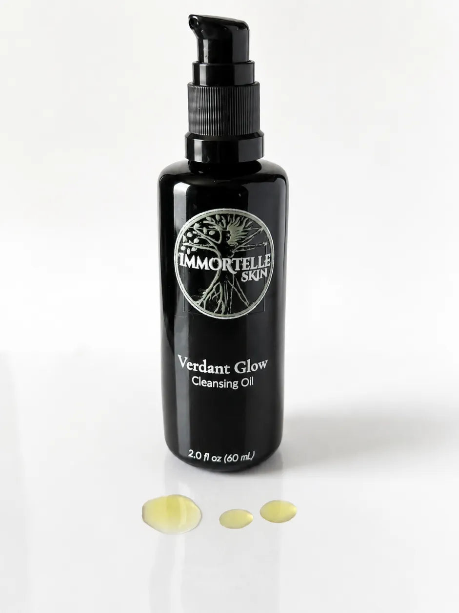 Immortelle Skin Verdant Glow balancing cleansing oil – botanical skincare